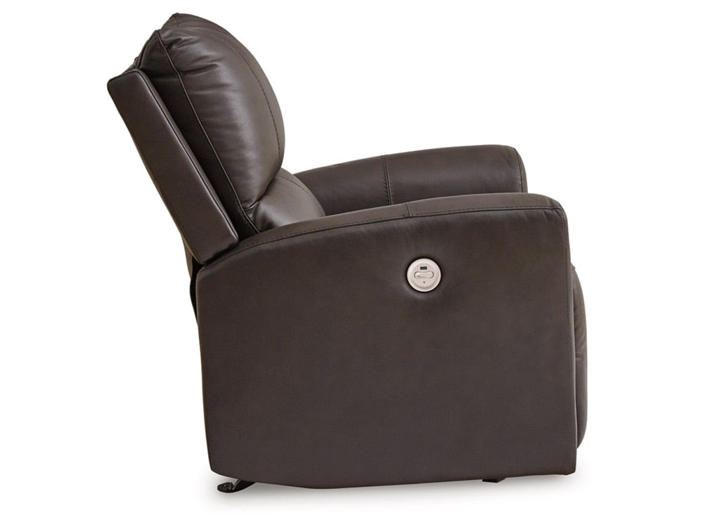 Signature Design by Ashley - Boxmere Power Rocker Recliner in Storm - U1310098 veiw 4