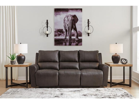 Signature Design by Ashley - Boxmere Reclining Power Sofa in Storm - U1310087 veiw 2