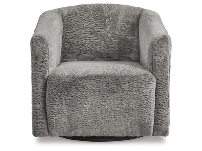 Signature Design by Ashley - Bramner Swivel Accent Chair in Charcoal - A3000330 veiw 3