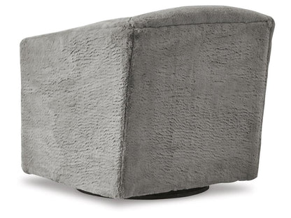 Signature Design by Ashley - Bramner Swivel Accent Chair in Charcoal - A3000330 veiw 4