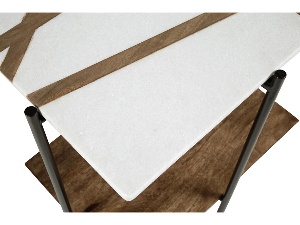 Signature Design by Ashley - Braxmore Accent Table in White/Light Brown - A4000525 veiw 4
