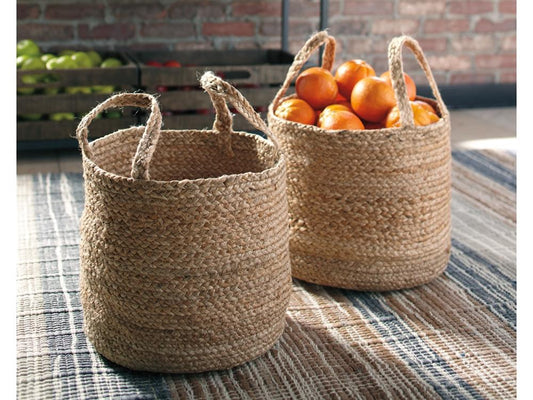 Signature Design by Ashley - Brayton Basket Set (Set of 2) in Natural - A2000094 veiw 2