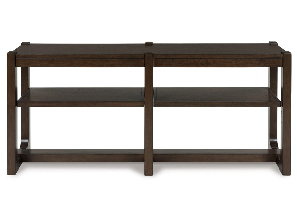Signature Design by Ashley - Breckington Sofa Table in Dark Brown - T856-4 veiw 1
