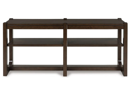 Signature Design by Ashley - Breckington Sofa Table in Dark Brown - T856-4 veiw 3