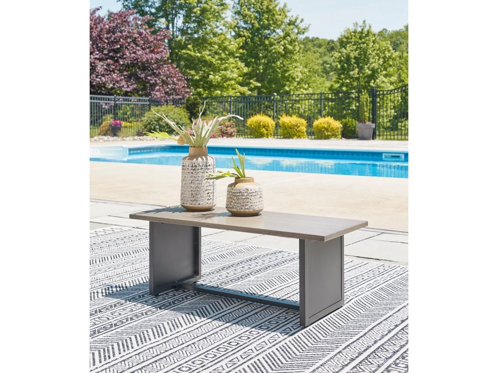 Signature Design by Ashley - Bree Zee Outdoor Rectangular End Table in Brown - P160-703 veiw 2