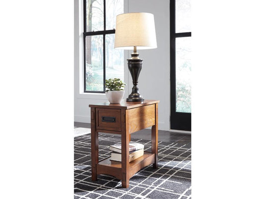 Signature Design by Ashley - Breegin Chair Side End Table in Brown - T007-319 veiw 2