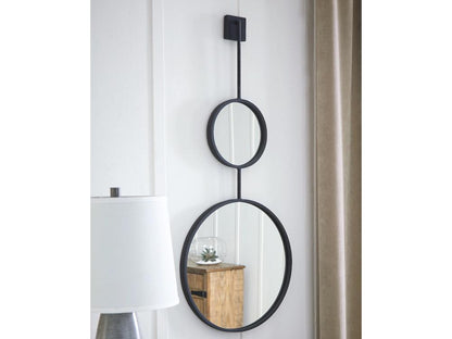 Signature Design by Ashley - Brewer Accent Mirror in Black - A8010166 veiw 2