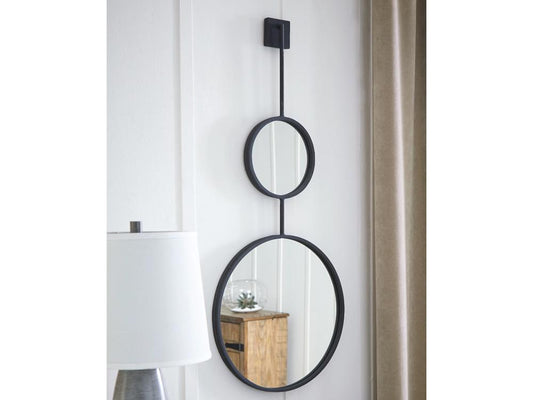 Signature Design by Ashley - Brewer Accent Mirror in Black - A8010166 veiw 2