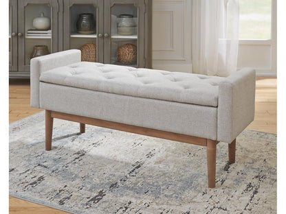 Signature Design by Ashley - Briarson Storage Bench in Beige/Brown - A3000247 veiw 2