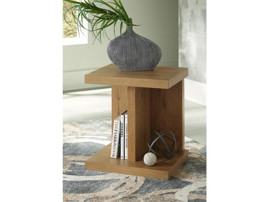 Signature Design by Ashley - Brinstead Chair Side End Table in Light Brown - T839-7 veiw 2