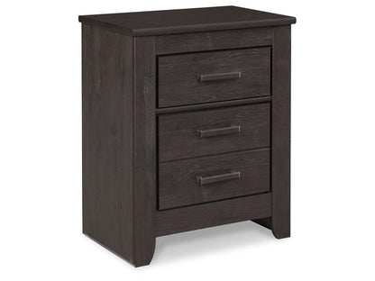 Signature Design by Ashley - Brinxton Two Drawer Night Stand in Black - B249-92 veiw 1