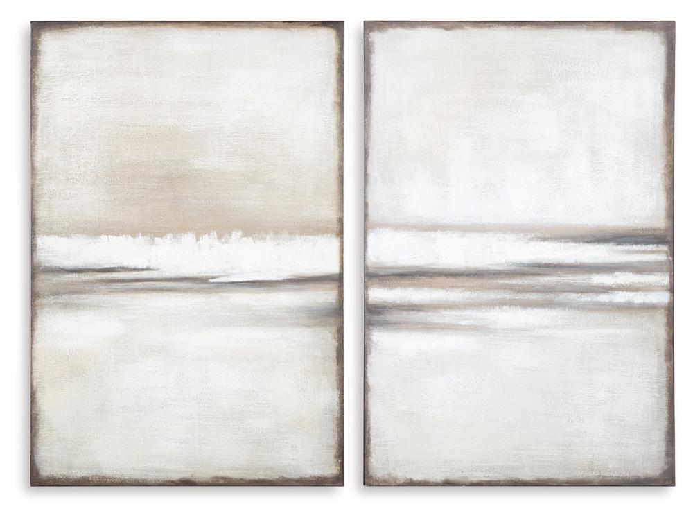 Signature Design by Ashley - Brockdunn Wall Art Set (Set of 2) in Tan/Brown - A8000403 veiw 1