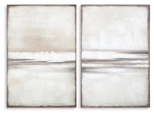 Signature Design by Ashley - Brockdunn Wall Art Set (Set of 2) in Tan/Brown - A8000403 veiw 1