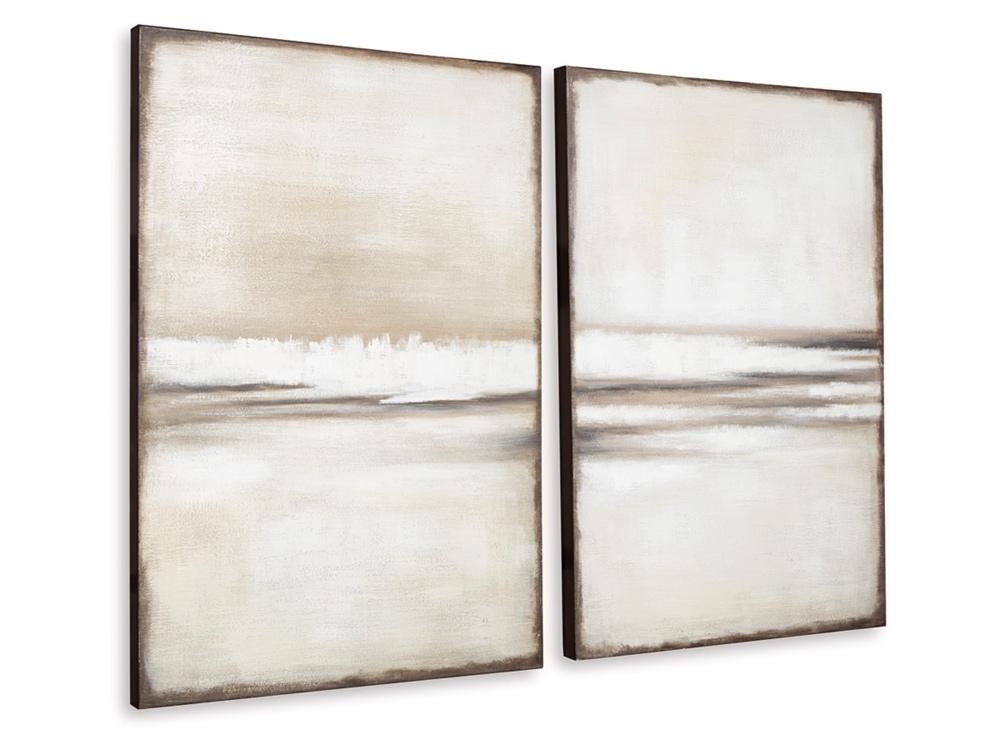 Signature Design by Ashley - Brockdunn Wall Art Set (Set of 2) in Tan/Brown - A8000403 veiw 3