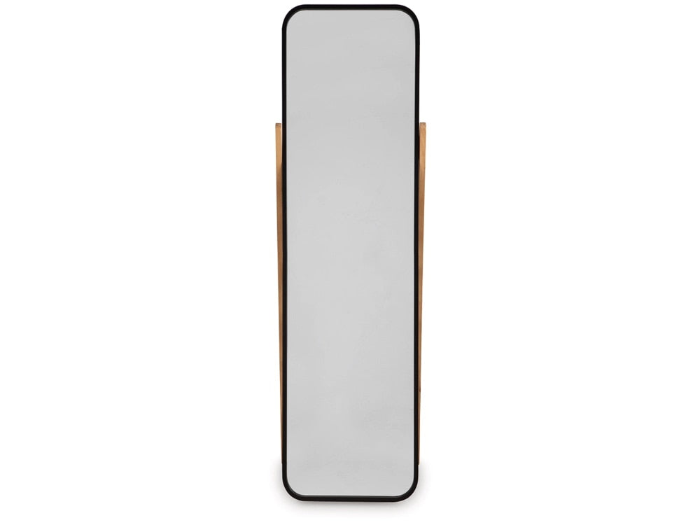 Signature Design by Ashley - Bronick Floor Mirror in Black/Brown - A8010342 veiw 1