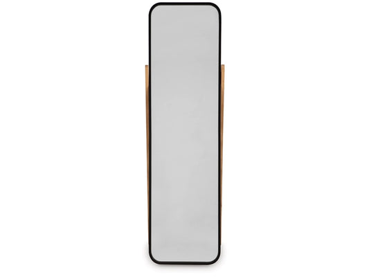 Signature Design by Ashley - Bronick Floor Mirror in Black/Brown - A8010342 veiw 1