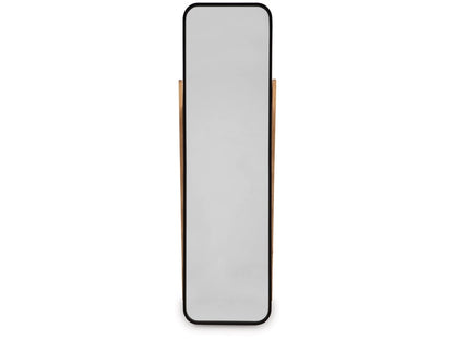 Signature Design by Ashley - Bronick Floor Mirror in Black/Brown - A8010342 veiw 3