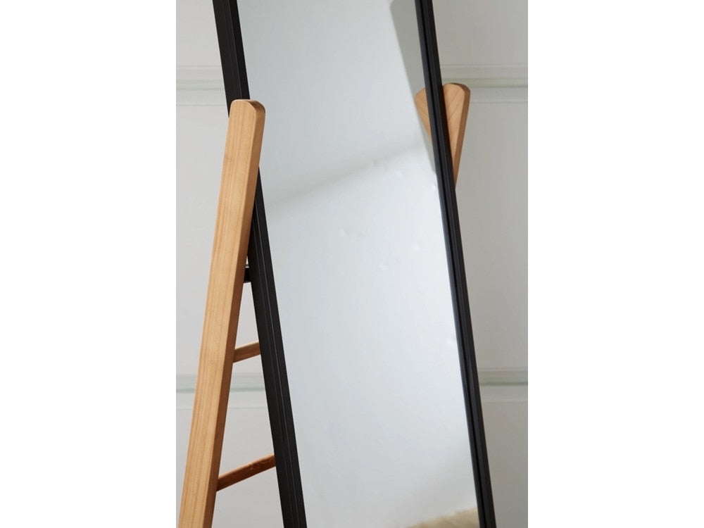 Signature Design by Ashley - Bronick Floor Mirror in Black/Brown - A8010342 veiw 4