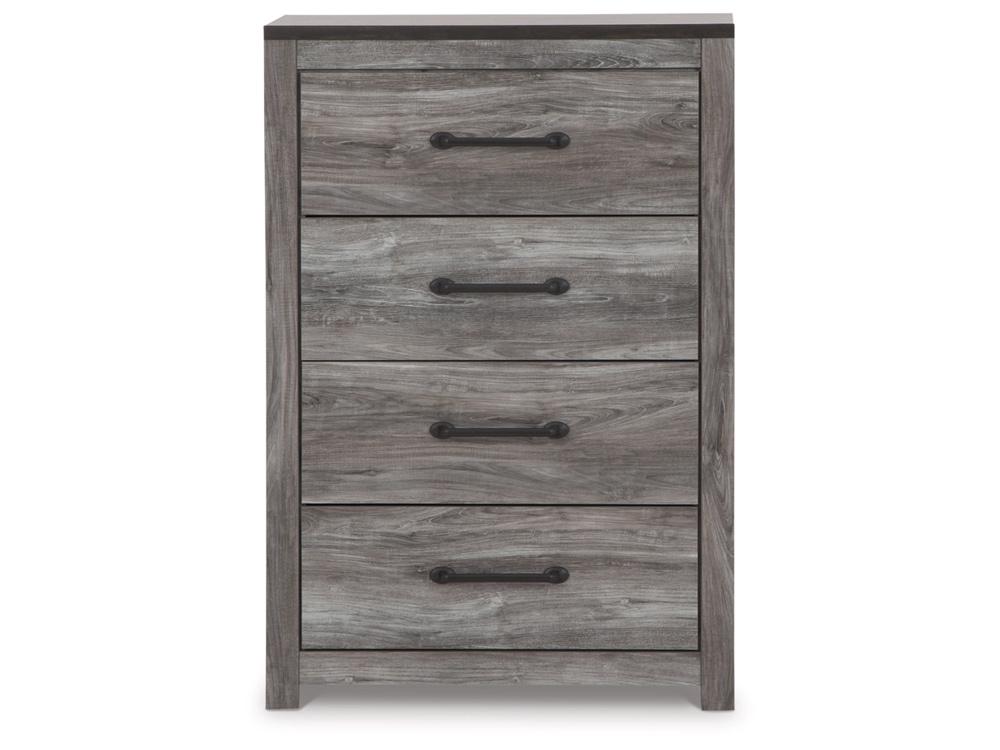 Signature Design by Ashley - Bronyan Four Drawer Chest in Dark Gray - B1290-44 veiw 1