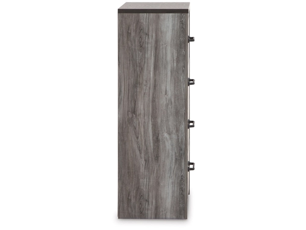 Signature Design by Ashley - Bronyan Four Drawer Chest in Dark Gray - B1290-44 veiw 4