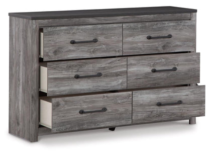 Signature Design by Ashley - Bronyan Six Drawer Dresser in Dark Gray - B1290-31 veiw 3