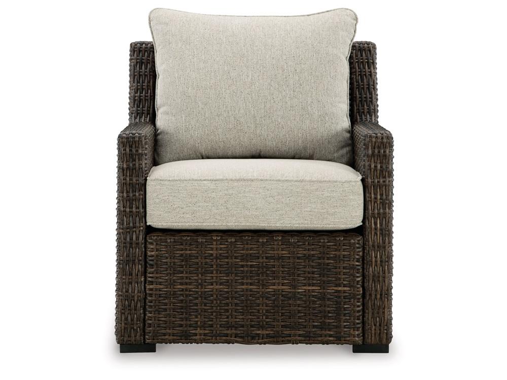 Signature Design by Ashley - Brook Ranch Outdoor Lounge Chair W/Cushion in Brown - P465-820 veiw 1
