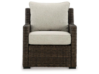 Signature Design by Ashley - Brook Ranch Outdoor Lounge Chair W/Cushion in Brown - P465-820 veiw 1