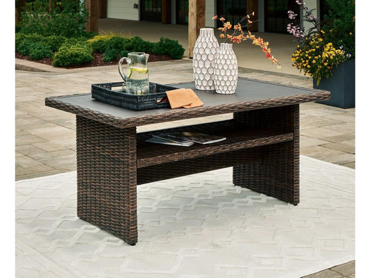 Signature Design by Ashley - Brook Ranch Outdoor Rect Multi-Use Table in Brown - P465-625 veiw 2