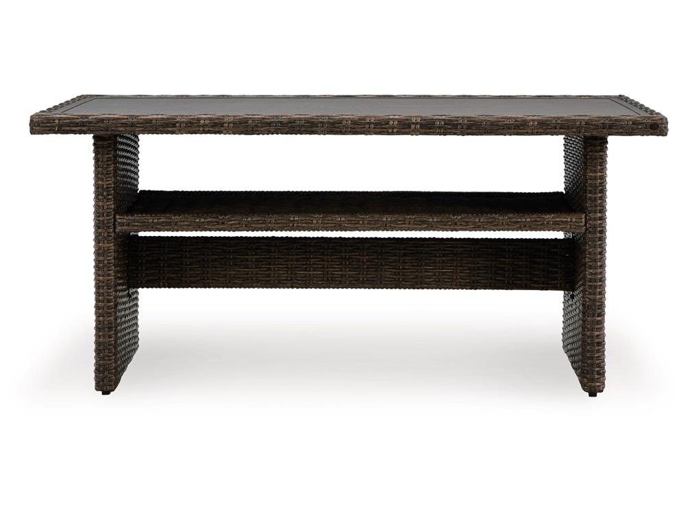Signature Design by Ashley - Brook Ranch Outdoor Rect Multi-Use Table in Brown - P465-625 veiw 3