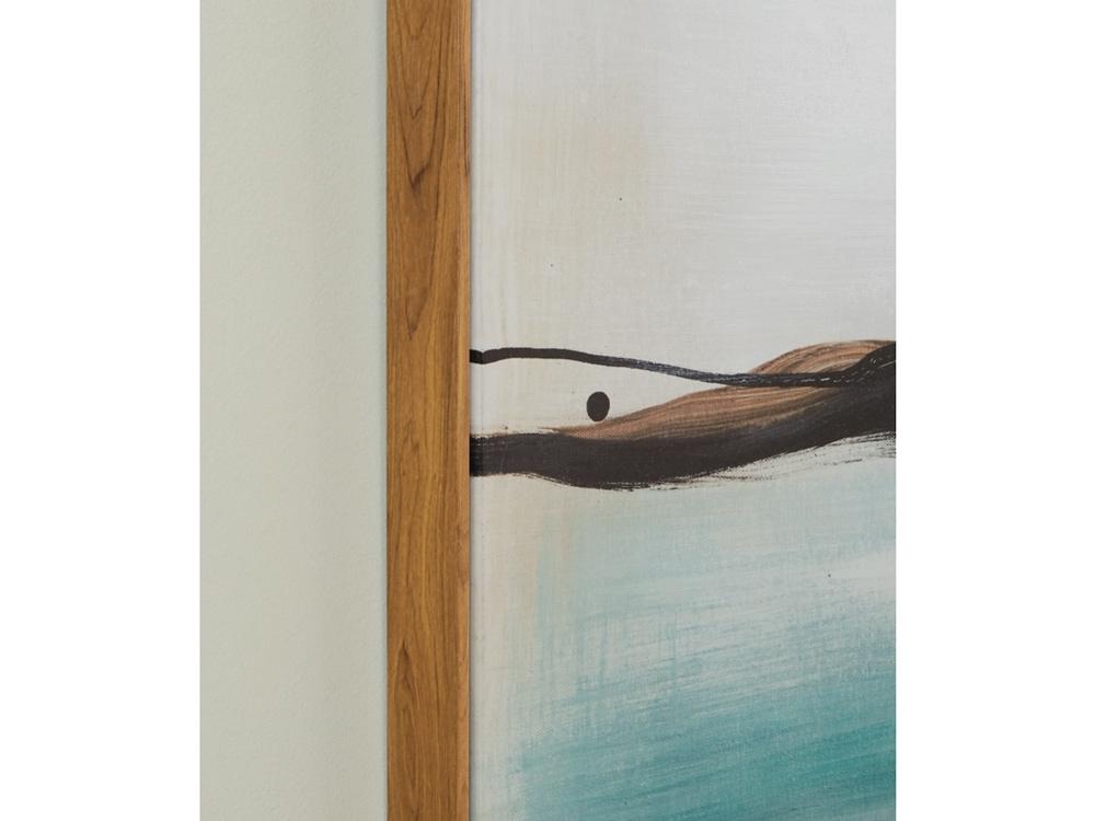 Signature Design by Ashley - Brunonia Wall Art in Teal/Orange/Black - A8000337 veiw 4