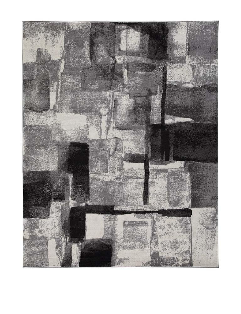 Signature Design by Ashley - Brycebourne Medium Rug in Black/Cream/Gray - R404982 veiw 1