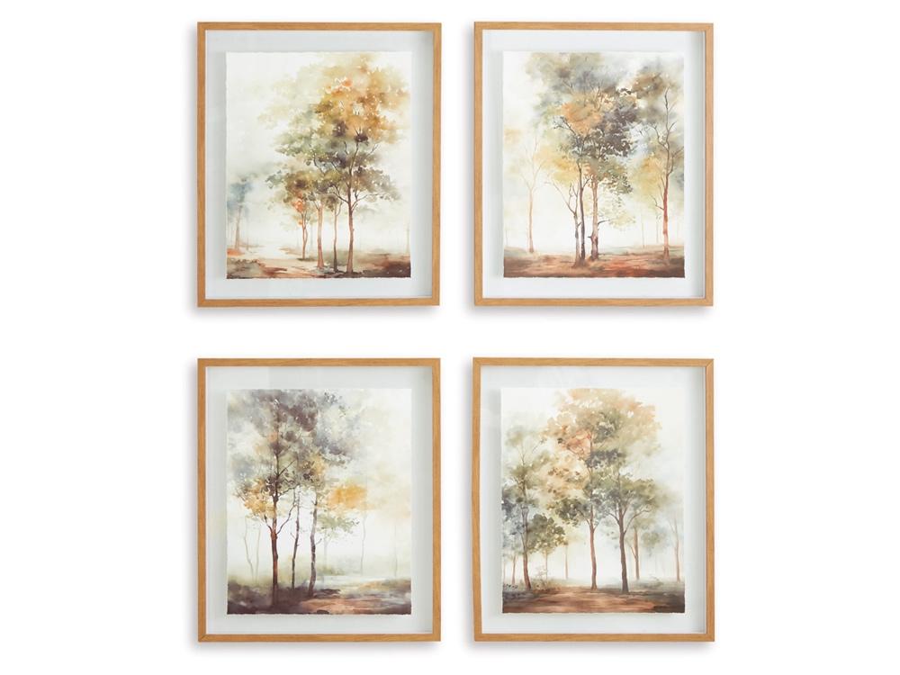Signature Design by Ashley - Bryneford Wall Art (Set of 4) in Multi - A8000411 veiw 1