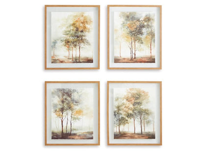 Signature Design by Ashley - Bryneford Wall Art (Set of 4) in Multi - A8000411 veiw 1