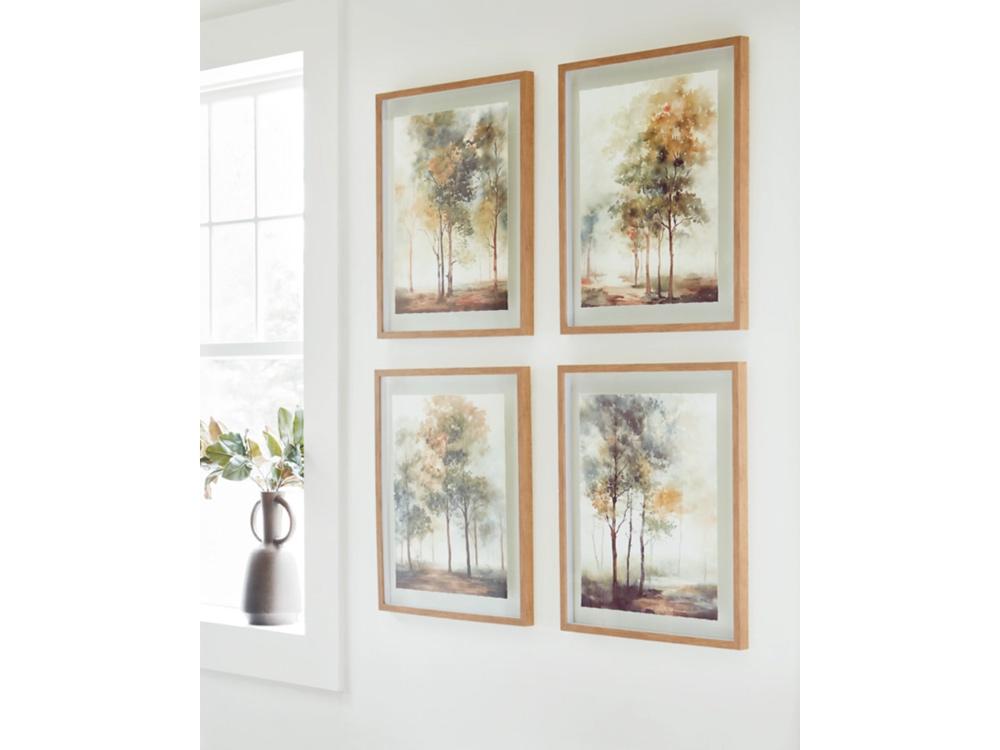 Signature Design by Ashley - Bryneford Wall Art (Set of 4) in Multi - A8000411 veiw 2
