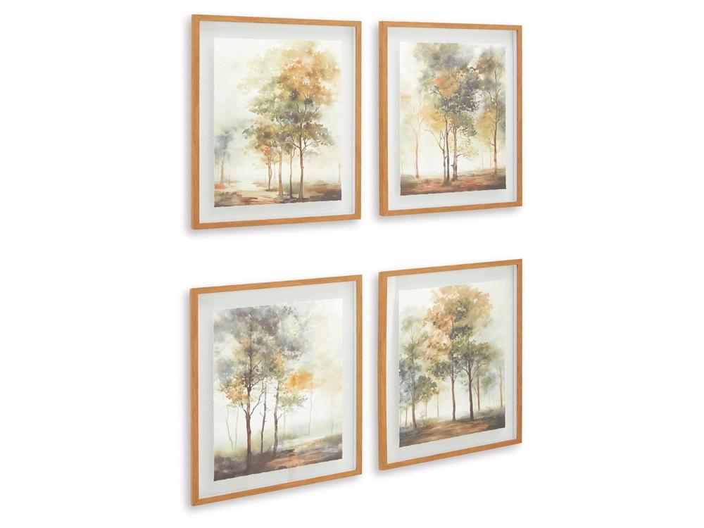 Signature Design by Ashley - Bryneford Wall Art (Set of 4) in Multi - A8000411 veiw 3