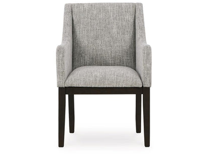Signature Design by Ashley - Burkhaus Dining Uph Arm Chair (Set Of 2) in Brown/Black - D984-01A veiw 1