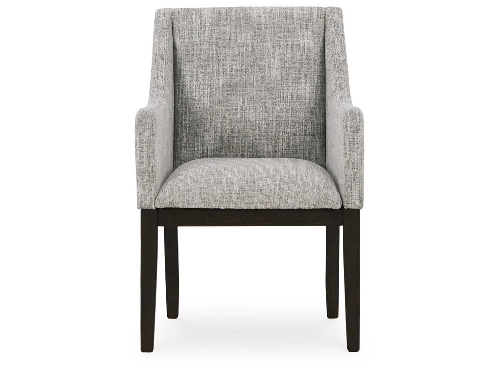 Signature Design by Ashley - Burkhaus Dining Uph Arm Chair (Set Of 2) in Brown/Black - D984-01A veiw 3