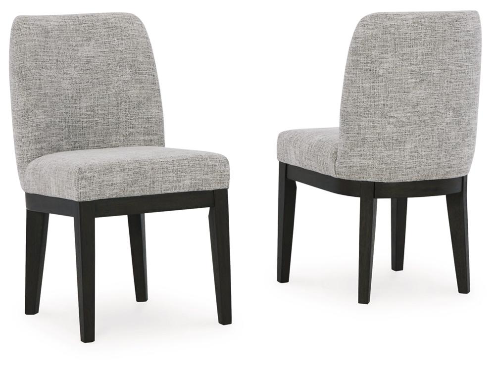 Signature Design by Ashley - Burkhaus Dining Uph Side Chair (Set Of 2) in Brown/Black - D984-01 veiw 2