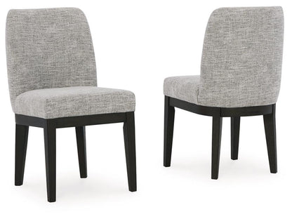 Signature Design by Ashley - Burkhaus Dining Uph Side Chair (Set Of 2) in Brown/Black - D984-01 veiw 2