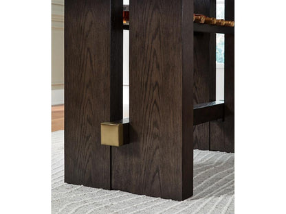 Signature Design by Ashley - Burkhaus Rect Dining Room Counter Table in Beige/Dark Brown - D984-32 veiw 4