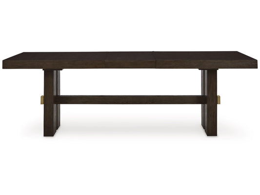 Signature Design by Ashley - Burkhaus RECT Dining Room EXT Table in Brown - D984-45 veiw 1