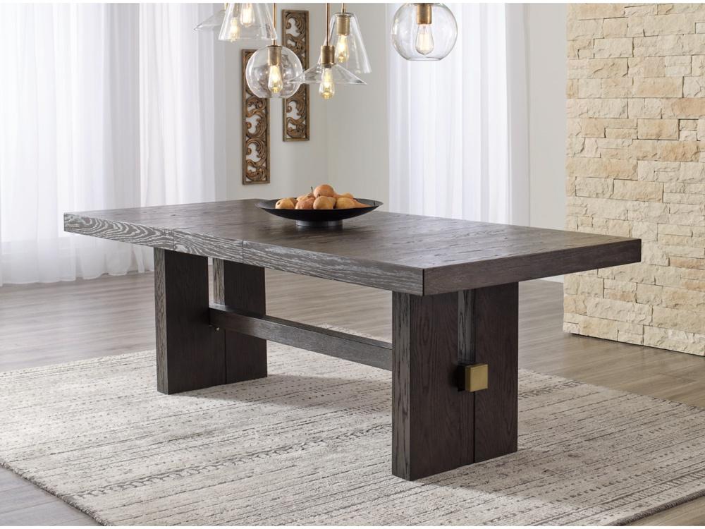 Signature Design by Ashley - Burkhaus RECT Dining Room EXT Table in Brown - D984-45 veiw 2