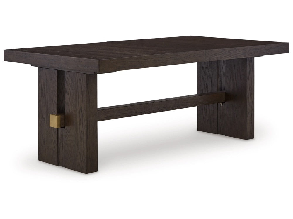 Signature Design by Ashley - Burkhaus RECT Dining Room EXT Table in Brown - D984-45 veiw 3