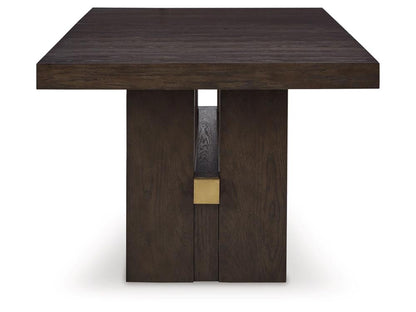 Signature Design by Ashley - Burkhaus RECT Dining Room EXT Table in Brown - D984-45 veiw 4