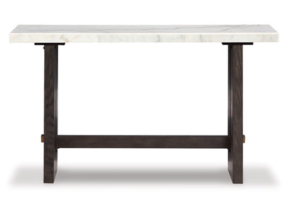 Signature Design by Ashley - Burkhaus Sofa Table in White/Dark Brown - T779-4 veiw 1