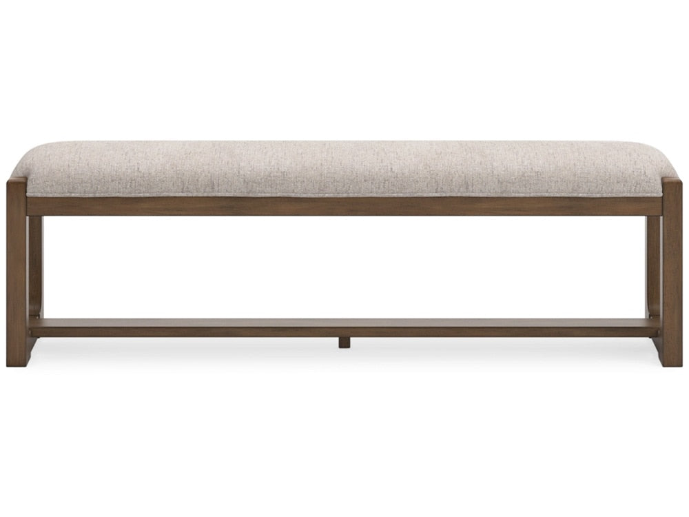 Signature Design by Ashley - Cabalynn Large Uph Dining Room Bench in Light Brown - D974-00 veiw 1