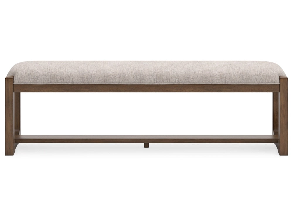 Signature Design by Ashley - Cabalynn Large Uph Dining Room Bench in Light Brown - D974-00 veiw 4