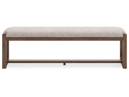 Signature Design by Ashley - Cabalynn Large Uph Dining Room Bench in Light Brown - D974-00 veiw 4