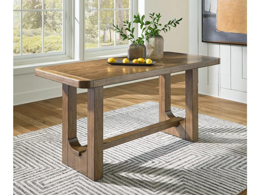 Signature Design by Ashley - Cabalynn Rect Dining Room Counter Table in Light Brown - D974-13 veiw 2