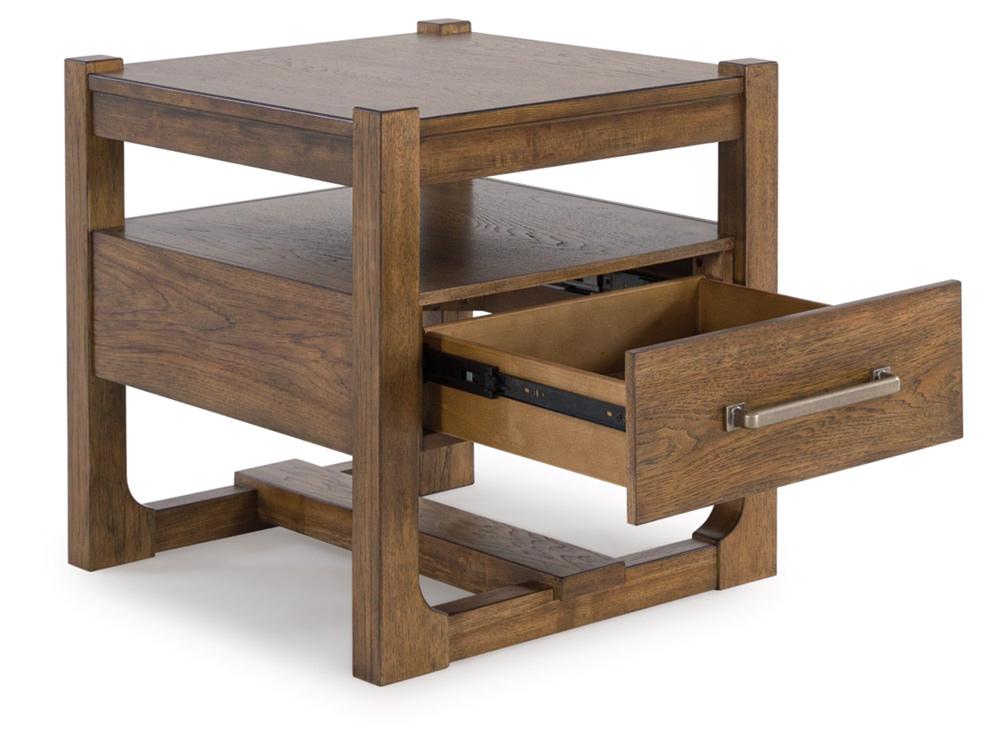 Signature Design by Ashley - Cabalynn Square End Table in Light Brown - T974-2 veiw 3